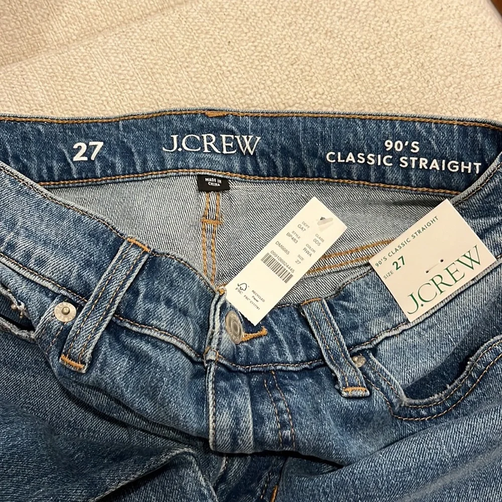 J.Crew High-rise '90s classic straight jean in Rouses wash